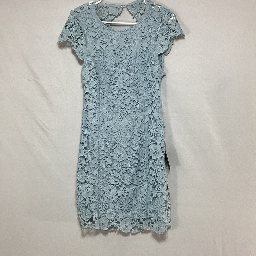 NWT Lulu's Medium Light Blue Lace Mini Dress